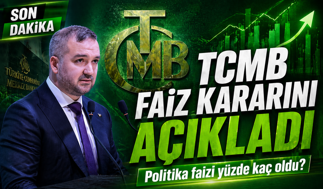TCMB faiz kararını açıkladı: Politika faizi yüzde kaç oldu?