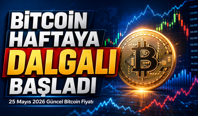 25 Mayıs 2026 Güncel Bitcoin Fiyatı; Bitcoin Haftaya Dalgalı Başladı