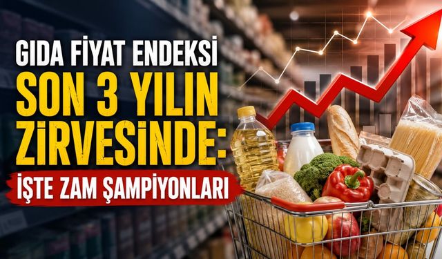 Gıda Fiyat Endeksi Son 3 Yılın Zirvesinde! İşte Zam Şampiyonları