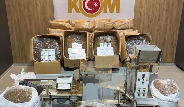 Kiraladığı ikameti kaçak sigara imalathanesine çeviren şüpheli yakalandı