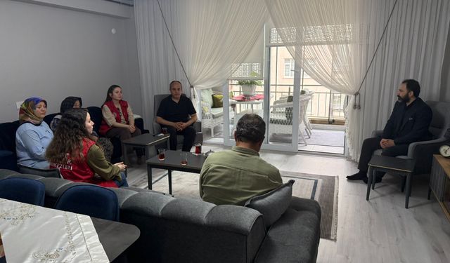 Samsun'da Gençlik Haftası'nda şehit ailesine ziyaret