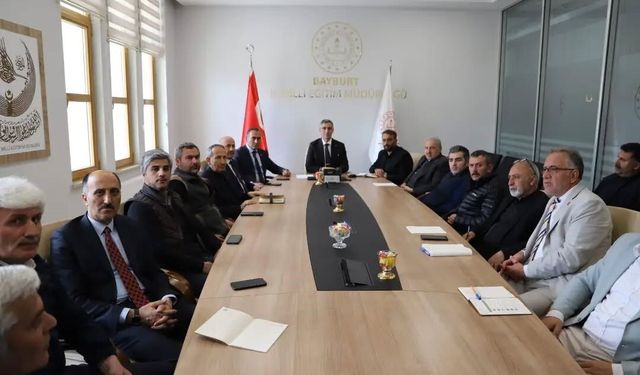 Bayburt'ta LGS ve YKS hazırlıkları ele alındı