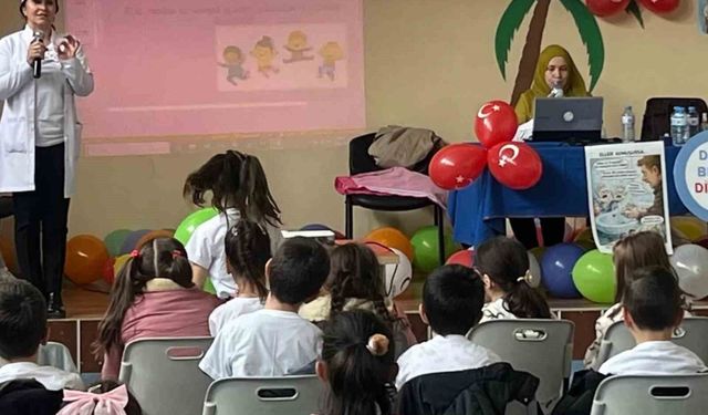 Öğrenciler hijyen ve sağlıklı yaşam konusunda bilgilendirildi