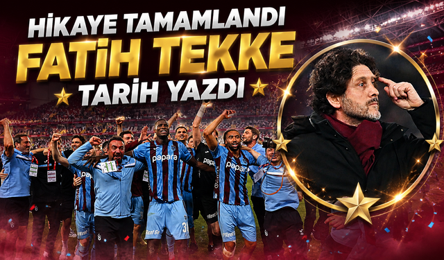 Fatih Tekke final gecesinde yaptığı sözlerle bordo-mavili camiada büyük yankı uyandırdı