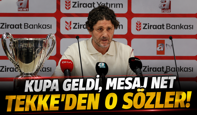 Trabzonspor Kupayı Aldı, Fatih Tekke Yeni Sezonun Şifresini Verdi