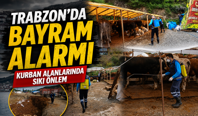 Trabzon’da Kurban Bayramı Öncesi Kurban Alanlarında Hijyen Seferberliği Başladı