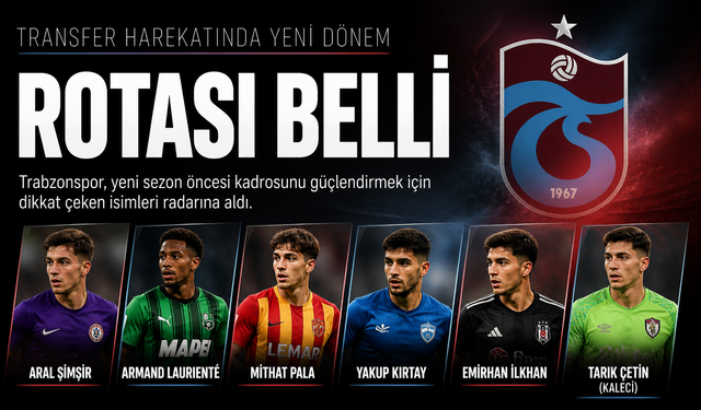 Transferde Büyük Hamle! Trabzonspor Listesini Netleştirdi