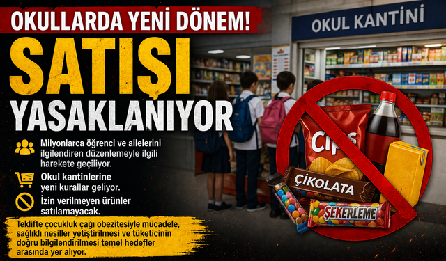 Okullarda Yeni Dönem Başlıyor! Kantinlerde Satışı Yasaklanacak Ürünler Netleşiyor