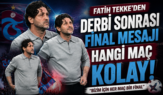Fatih Tekke’den Derbi Sonrası İlginç Açıklamalar Geldi