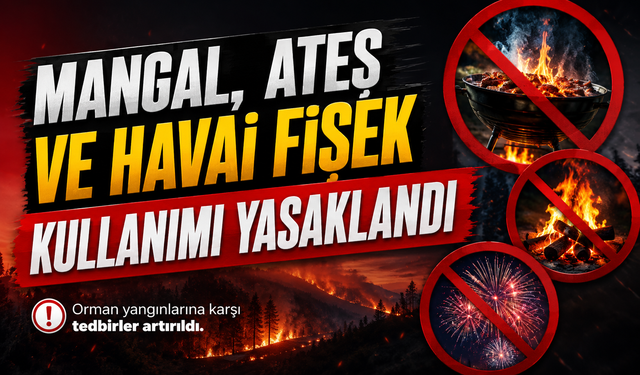 Mersin’de Ormanlara Giriş Yasaklandı! Mangal ve Havai Fişeğe Kısıtlama