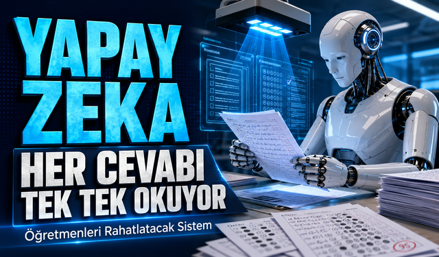 Öğretmenleri Rahatlatacak Sistem: Yapay Zeka Her Cevabı Tek Tek Okuyor
