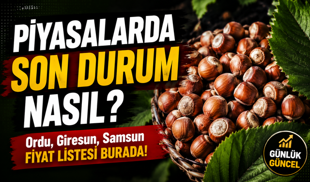 Serbest Piyasada Son Rakamlar Belli Oldu. Fındıkta sular durulmuyor