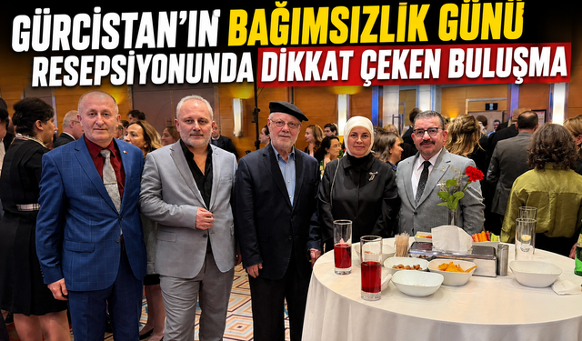 Gürcistan’ın Bağımsızlık Günü resepsiyonunda dikkat çeken buluşma
