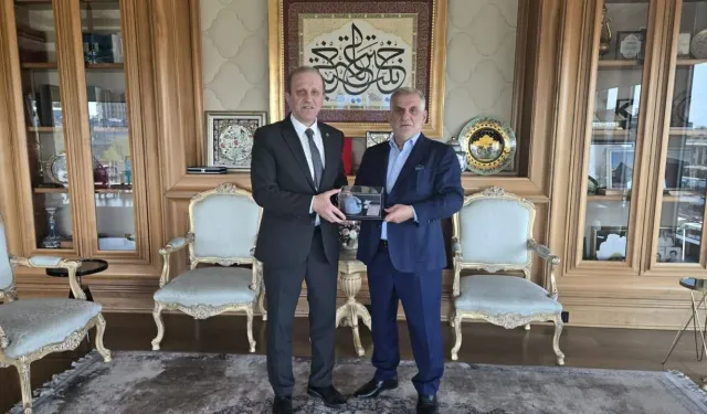 KTÜ Rektörü Hamdullah Çuvalcı’dan İş İnsanı Ahmet Albayrak’a Ziyaret