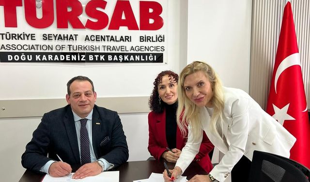 TÜRSAB ile Trabzon Üniversitesi Arasında Staj İş Birliği Protokolü