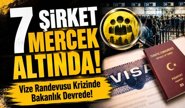 Vize Randevusu Krizinde Bakanlık Devrede! 7 Şirkete İnceleme Başlatıldı