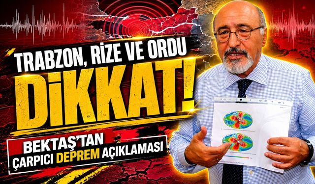 Prof. Dr. Osman Bektaş'tan Trabzon, Rize ve Ordu İçin Kritik Deprem Uyarısı