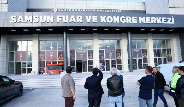 Büyükşehir Belediye Başkanı Doğan, Samsun Fuar ve Kongre Merkezi'ndeki çalışmaları inceledi