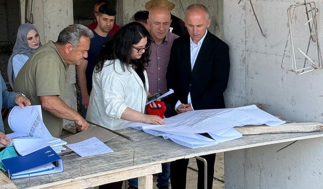 Bayburt'taki şantiyelerde yapı denetimi yapıldı