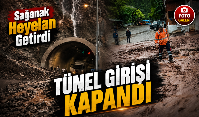 Sağanak Dereleri Taşırdı. Artvin-Erzurum Yolu Heyelan Nedeniyle Kapandı