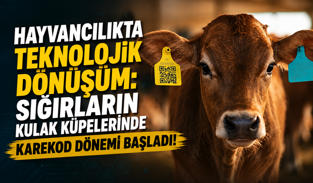 Bakanlıktan Hayvancılıkta Yeni Düzenleme: Sığır Küpelerinde Karekod Dönemi Başladı!