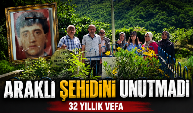 Şehit Rüstem Helvacı Şehadetinin 32. Yılında Araklı’da Dualarla Anıldı