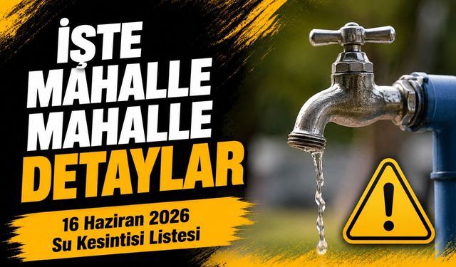 Trabzon'da o ilçe için kritik saatler: Musluklar akmayacak