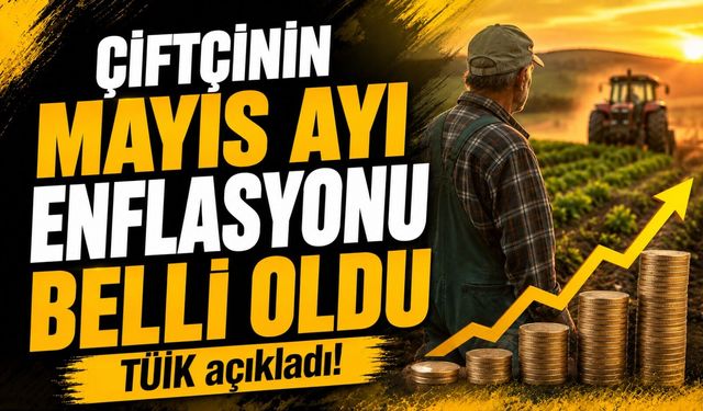TÜİK Son Dakika Açıkladı! Çiftçinin Mayıs Ayı Enflasyonu Belli Oldu