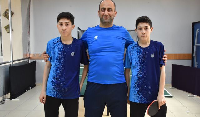 Trabzonlu İkizler Masa Tenisinde Milli Takım İçin Gün Sayıyor