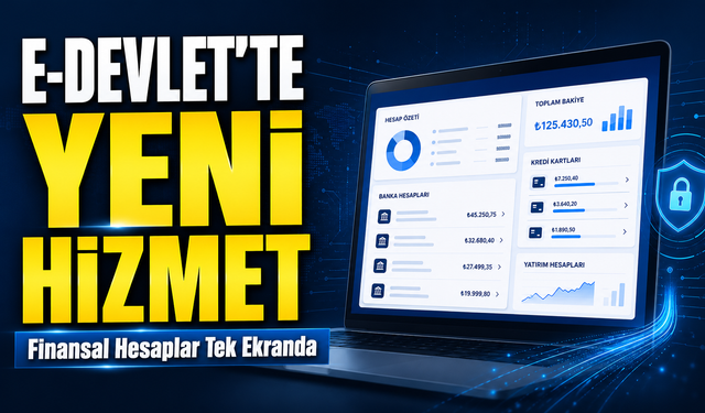 e-Devlet’te Yeni Hizmet: Finansal Hesaplar Tek Ekranda
