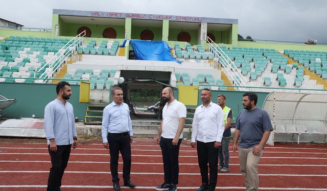 Sürmene İlçe Stadı Modernizasyon Çalışmalarıyla Yenileniyor
