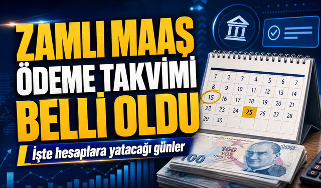 Zamlı Maaşlar İçin Geri Sayım Başladı, Memur ve Emekli Ödeme Takvimi Belli Oldu