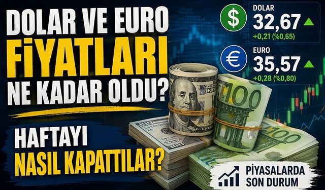 Güncel Dolar ve Euro Fiyatları Ne Kadar Oldu? Dolar Haftayı Nasıl Kapattı?