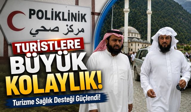 Uzungöl'de Turistleri Sevindiren Hizmet! Haftanın 7 Günü Sağlık Desteği Başladı