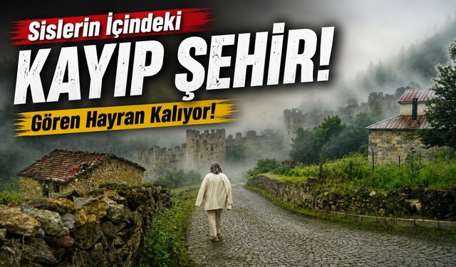 Gümüşhane'nin Gizli Cenneti Santa Harabeleri Sisler Arasında Büyülüyor