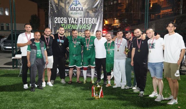 Maçka’da Yaz Futbol Turnuvaları Şampiyonlarla Sona Erdi
