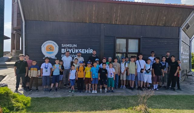 Samsun'da öğrenciler Kızılırmak Deltası'nı gezdi