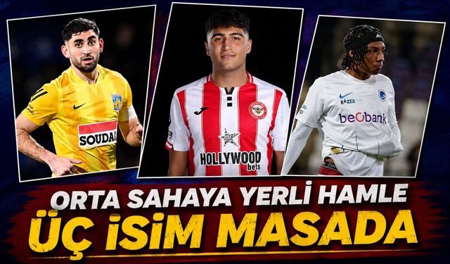 Trabzonspor Orta Sahaya Yerli Takviye İçin Üç İsimle Temasta