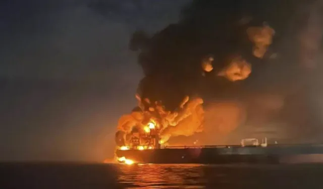 Karadeniz'de Kazak petrolünü yükleyen sivil tankere yeniden İHA saldırısı