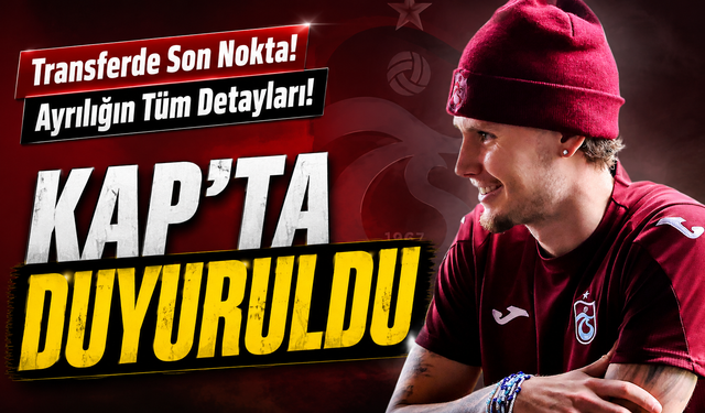 Trabzonspor'da Mathias Lovik Ayrılığı Resmileşti! Molde Transferinin Tüm Detayları Ortaya Çıktı