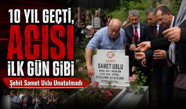 Şehit Samet Uslu, Şehadetinin 10. Yılında Trabzon'da Dualarla ve Minnetle Anıldı