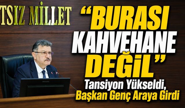 Meclistetansiyon Yükseldi, Başkan Genç Araya Girdi: "Burası Kahvehane Değil"