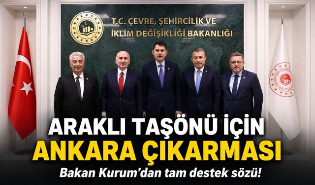 Araklı Taşönü İçin Ankara Çıkarması: Bakan Kurum’dan Tam Destek