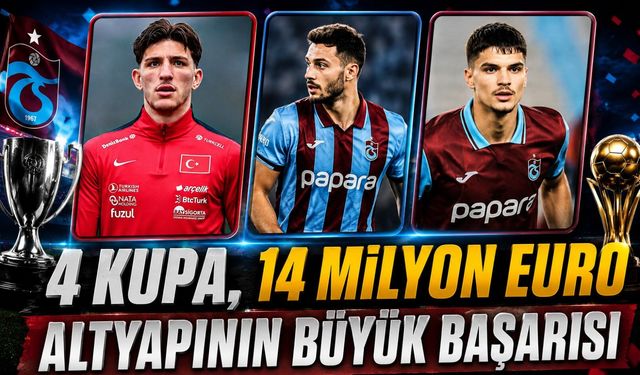 Trabzonspor Altyapısından Büyük Başarı: 4 Şampiyonluk, Avrupa İkinciliği ve 14 Milyon Euro