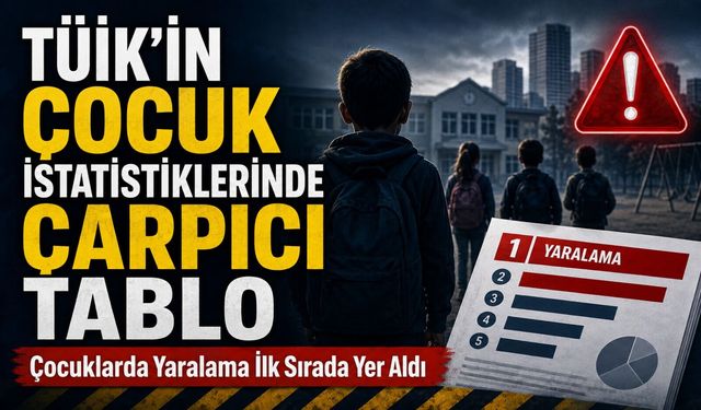 TÜİK’in Çocuk İstatistiklerinde Çarpıcı Tablo; Çocuklarda Yaralama İlk Sırada Yer Aldı