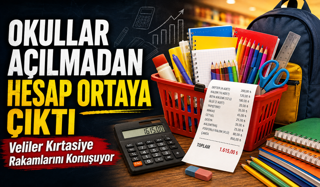 Okullar Açılmadan Hesap Ortaya Çıktı; Veliler Kırtasiye Rakamlarını Konuşuyor