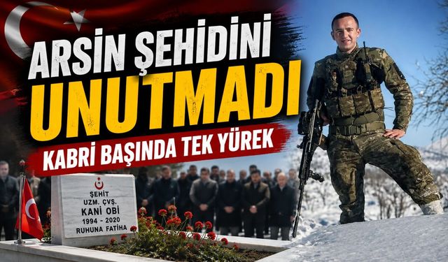 Pençe-Kaplan Şehidi İsmail Şebelek Arsin’de Dualarla Anıldı