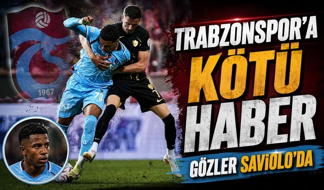 Trabzonspor’da Amedspor Maçında Sakatlık Şoku: Saviolo Devam Edemedi