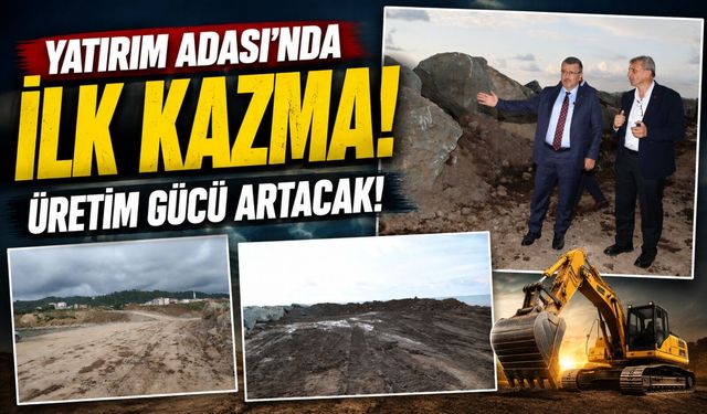 Arsin Yatırım Adası’nda kritik süreç başladı: Tahkimat çalışmaları sahada
