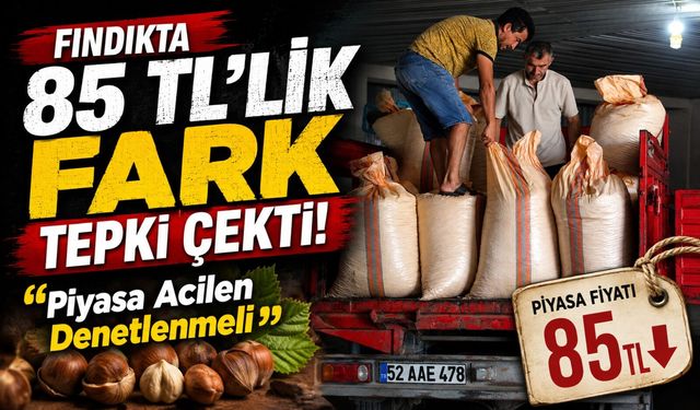 Fındıkta 85 TL’lik Fark Tepki Çekti: “Piyasa Acilen Denetlenmeli”